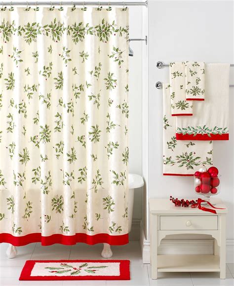 lenox shower curtain|lenox shower curtain christmas.